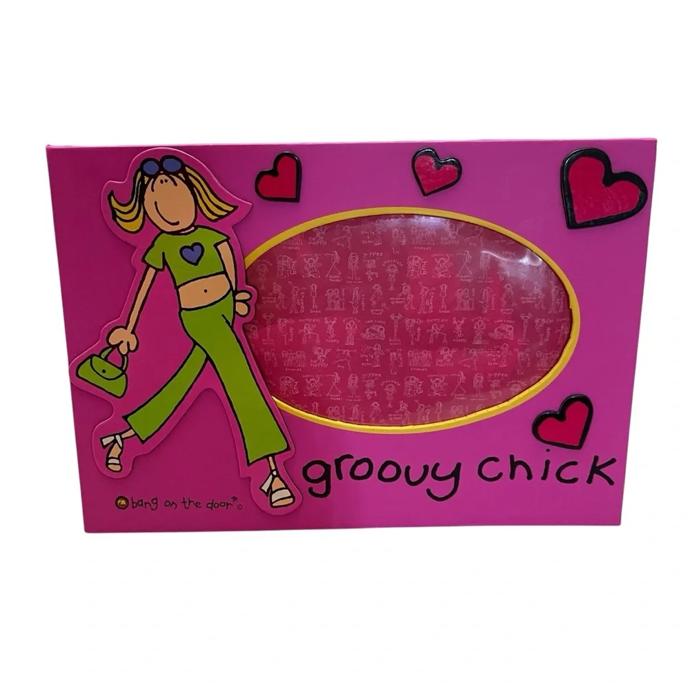Bang on the Door Groovy Chick Y2K 2000’s Neon Pink Photo Picture Frame Target
